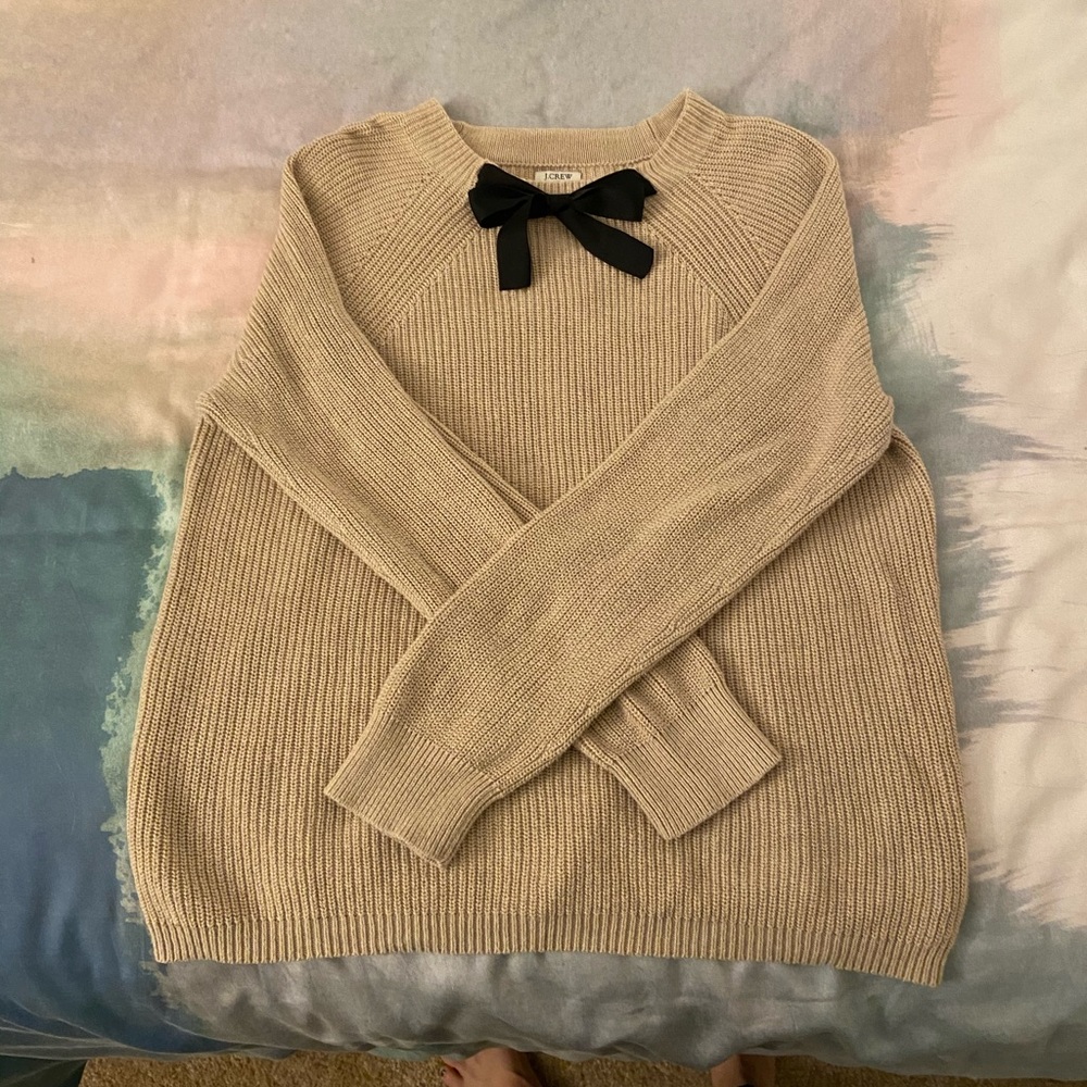J. Crew Sweater with Bow Detail